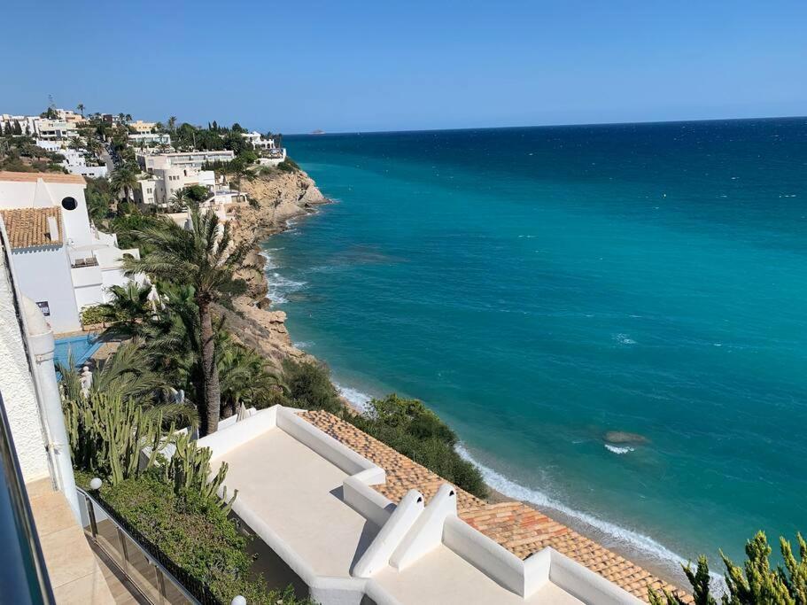 Preciosa Casa En Vilajoyosa Con Vistas Al Mar En Las Casas Colgantes Del Casco Antiguo Вильяхойоса Экстерьер фото